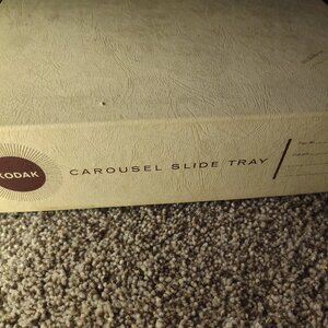 VINTAGE Eastman Kodak Carousel 80 Slide Tray, In Original Box & paperwork